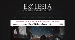 Desktop Screenshot of ekklesiacontemporaryballet.com
