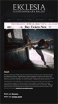 Mobile Screenshot of ekklesiacontemporaryballet.com